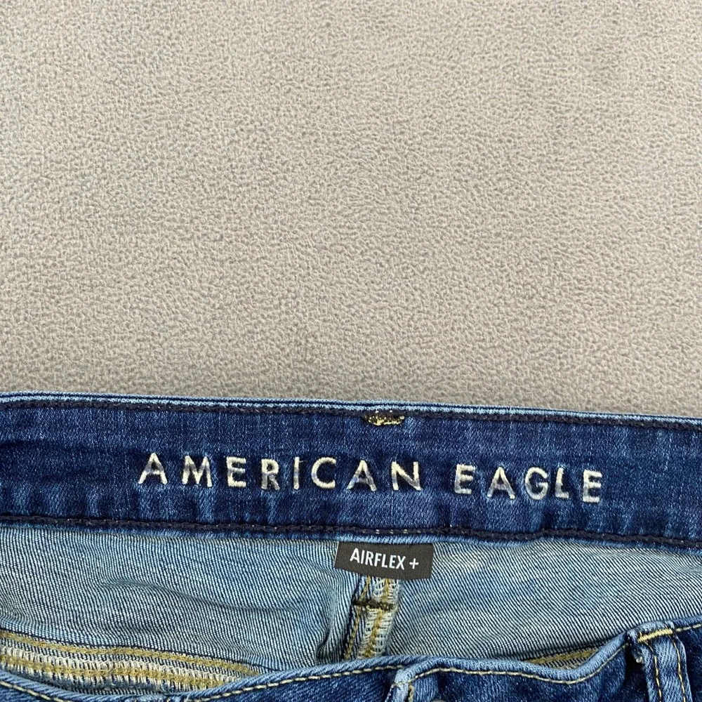 American Eagle Airflex+ Mens Straight Leg Jeans Blue Medium Wash 34x30